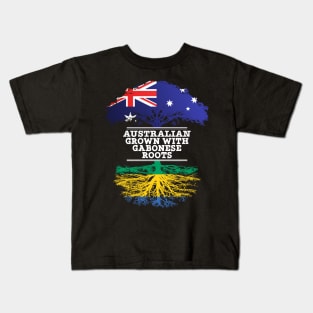 Australian Grown With Gabonese Roots - Gift for Gabonese With Roots From Gabon Kids T-Shirt